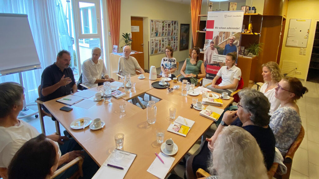 Umsorgende Gemeinschaft – Vernetzungstreffen Salzburg Süd am 19. Juli 2023
Foto: © conSalis|Bernhard Jenny